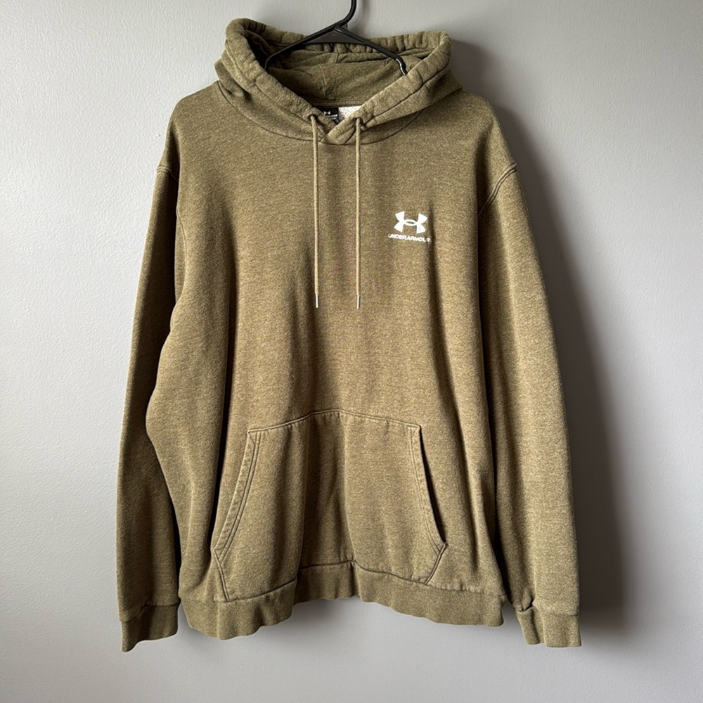 Under Armour Men’s Army Olive Green Hoodie Sweatshirt 2XL
